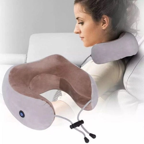 Almofada Massageadora de Pescoço Elétrica USB Recarregável