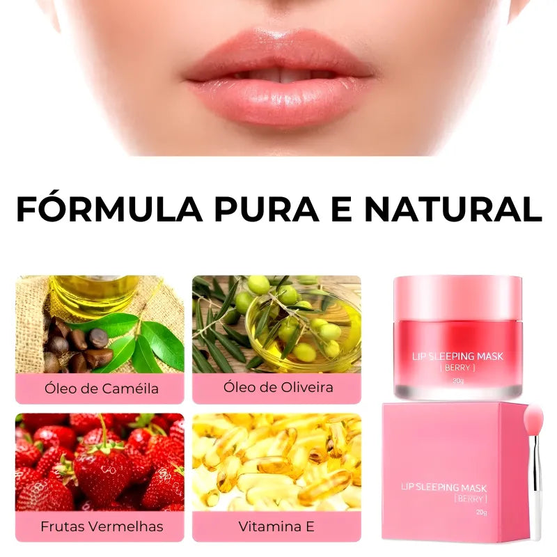 Máscara Labial de Frutas Vermelhas