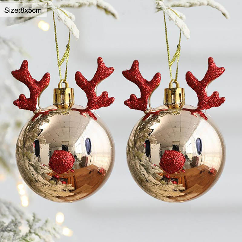 Conjunto de Bolas de Natal Decoradas