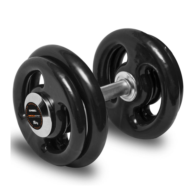 Halter 18kg Dumbbell Emborrachado