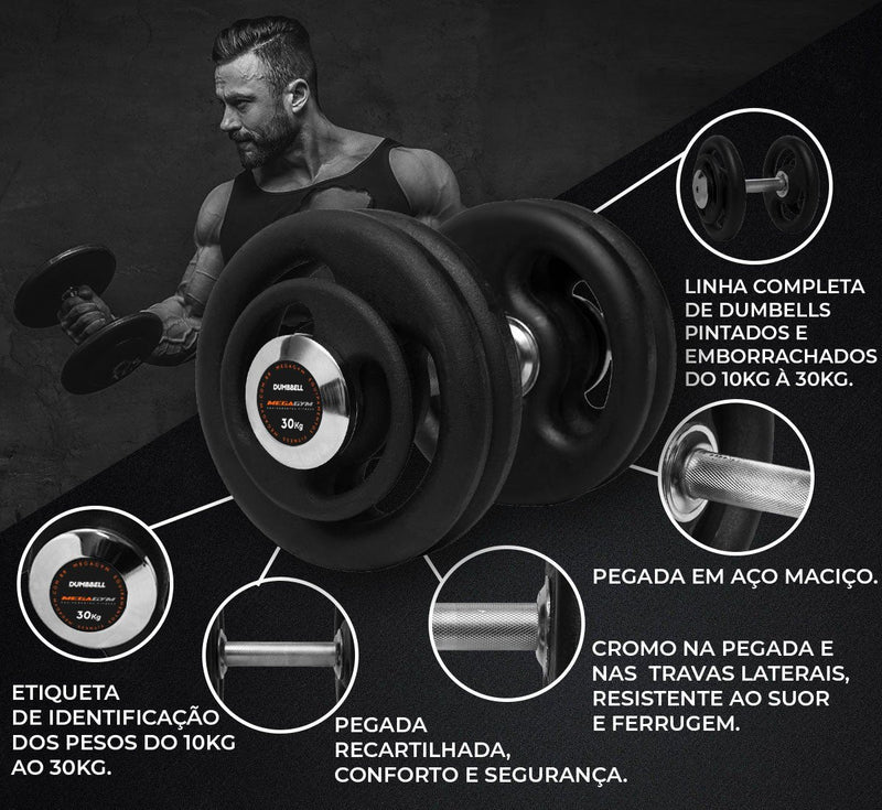 Halter 22kg Dumbbell Pintado