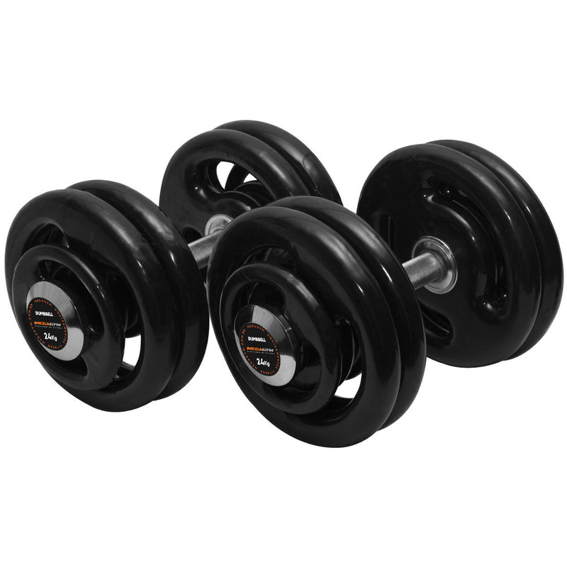 Halter 24kg Dumbbell Emborrachado