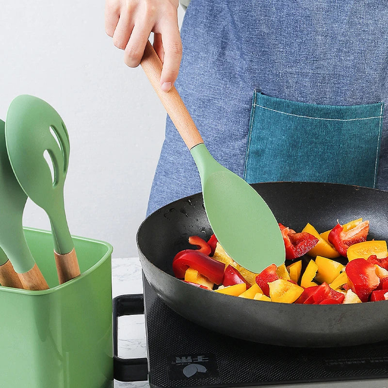 Utensílios de Cozinha em Silicone Minimalista