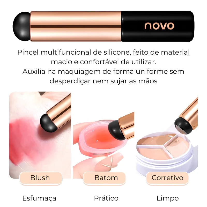 Pincel de Silicone Para Maquiagem