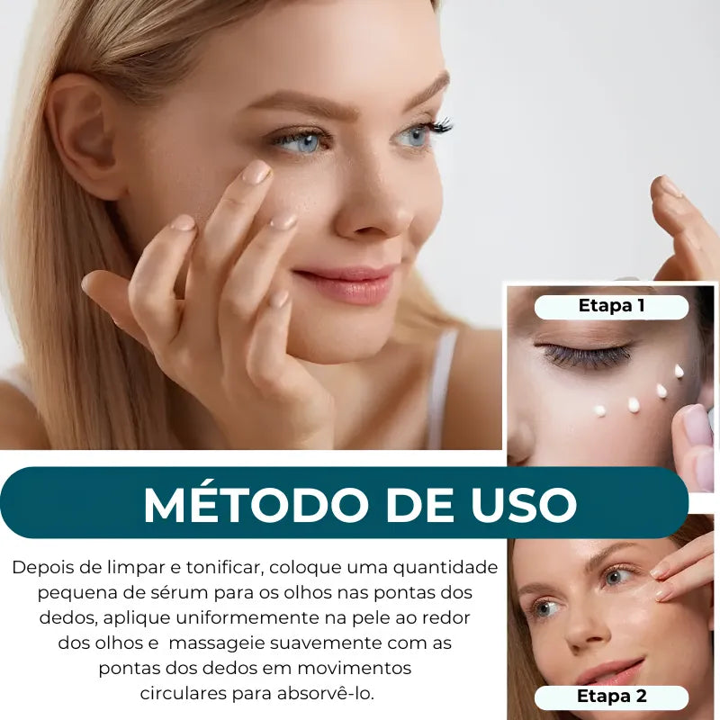 Sérum Anti-Olheiras Sul-Coreano - Clareador e Firmador para os Olhos