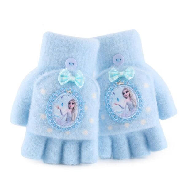 Luvas de Inverno da Elsa - Mãos Quentinhas - 3 à 10 anos